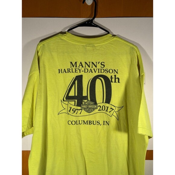 Harley Davidson Motorcycles Mann’s Columbus Indiana 40th‎ Shirt XXL - Picture 8 of 10